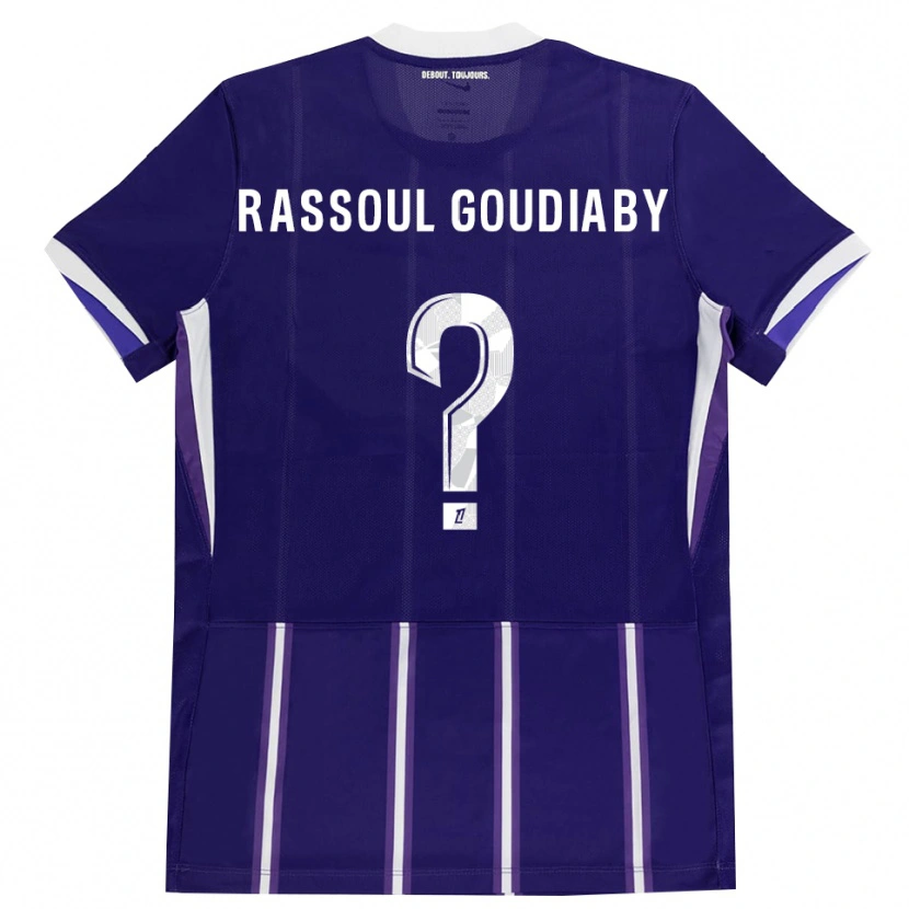 Danxen Kinderen Khadim Rassoul Goudiaby #0 Paars Wit Thuisshirt Thuistenue 2026/27 T-Shirt België
