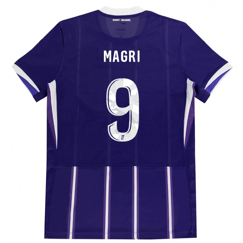 Danxen Kinderen Frank Magri #9 Paars Wit Thuisshirt Thuistenue 2026/27 T-Shirt België