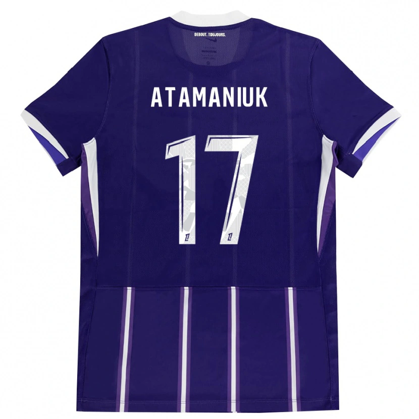 Danxen Kinderen Alexandra Atamaniuk #17 Paars Wit Thuisshirt Thuistenue 2026/27 T-Shirt België