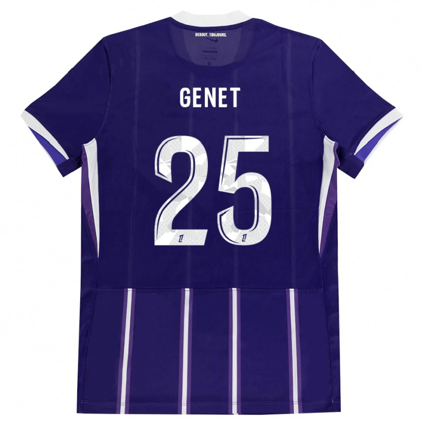 Danxen Kinderen Marine Genet #25 Paars Wit Thuisshirt Thuistenue 2026/27 T-Shirt België