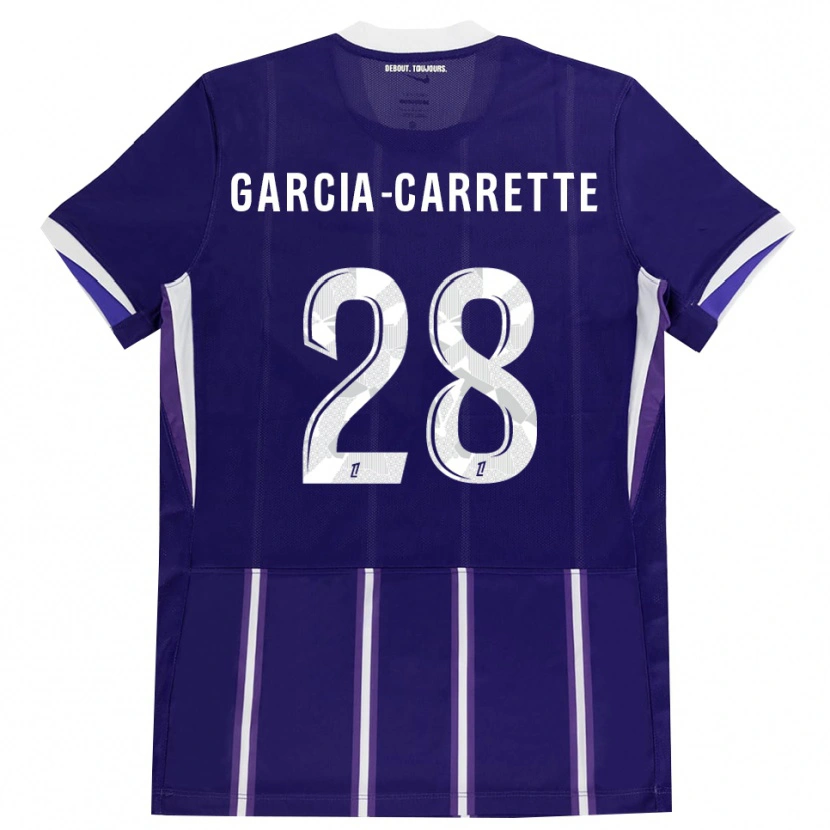 Danxen Kinderen Hortense Garcia-Carrette #28 Paars Wit Thuisshirt Thuistenue 2026/27 T-Shirt België