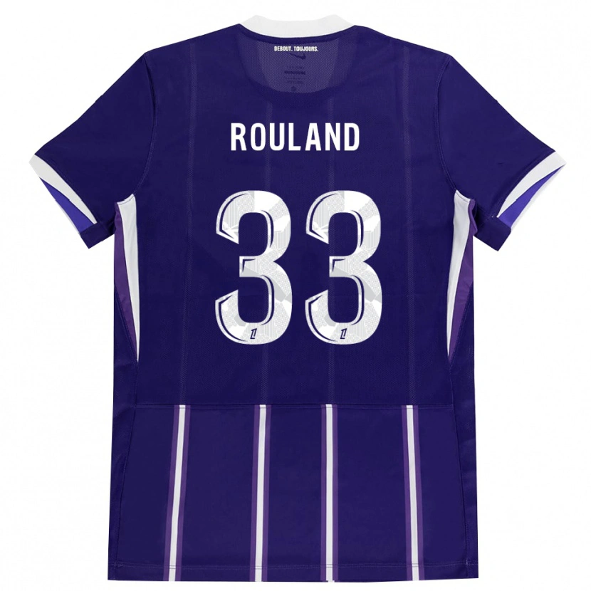 Danxen Kinderen Prune Rouland #33 Paars Wit Thuisshirt Thuistenue 2026/27 T-Shirt België