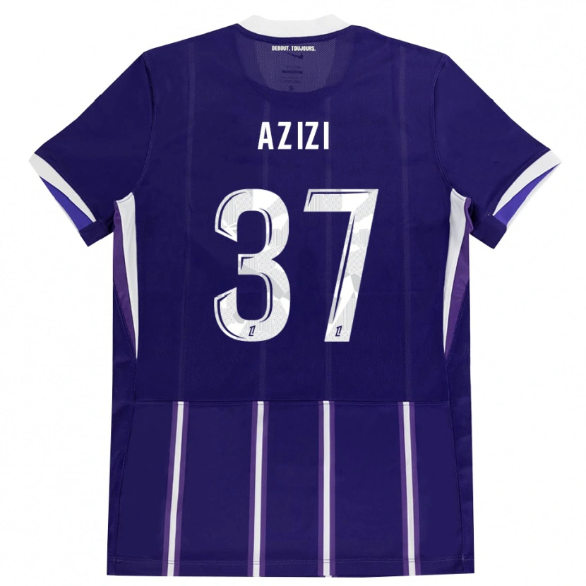 Danxen Kinderen Ilyas Azizi #37 Paars Wit Thuisshirt Thuistenue 2026/27 T-Shirt België