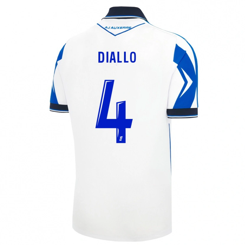 Danxen Kinderen Ibrahim Diallo #4 Zwart Wit Blauw Thuisshirt Thuistenue 2026/27 T-Shirt België