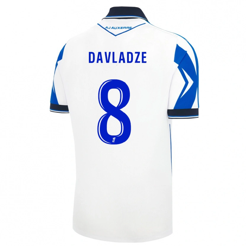 Danxen Kinderen Luca Davladze #8 Zwart Wit Blauw Thuisshirt Thuistenue 2026/27 T-Shirt België