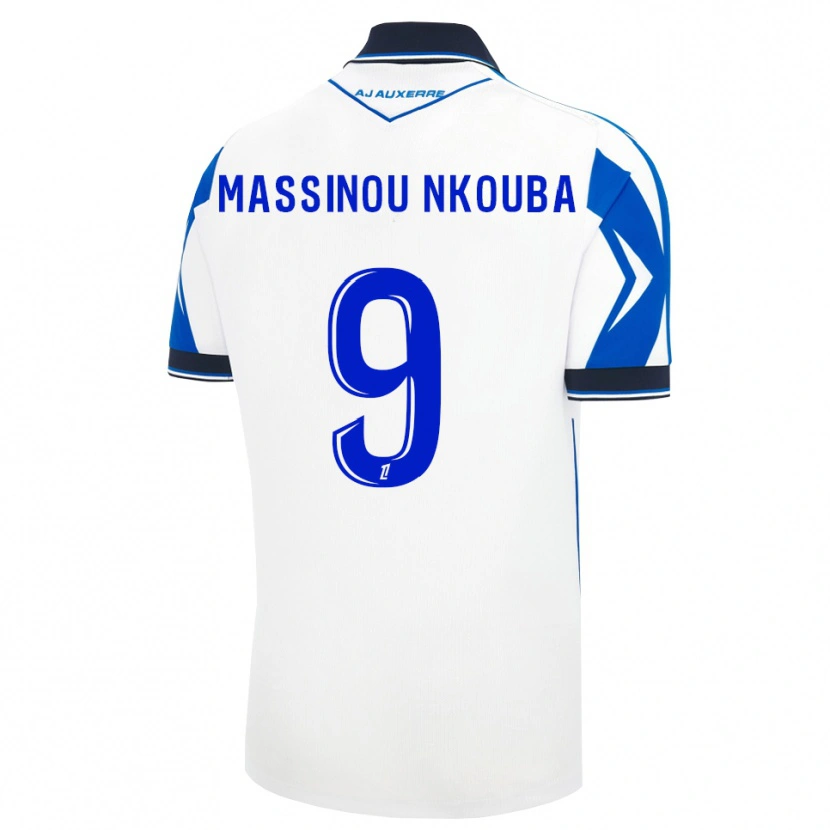 Danxen Kinderen Pierre Massinou Nkouba #9 Zwart Wit Blauw Thuisshirt Thuistenue 2026/27 T-Shirt België