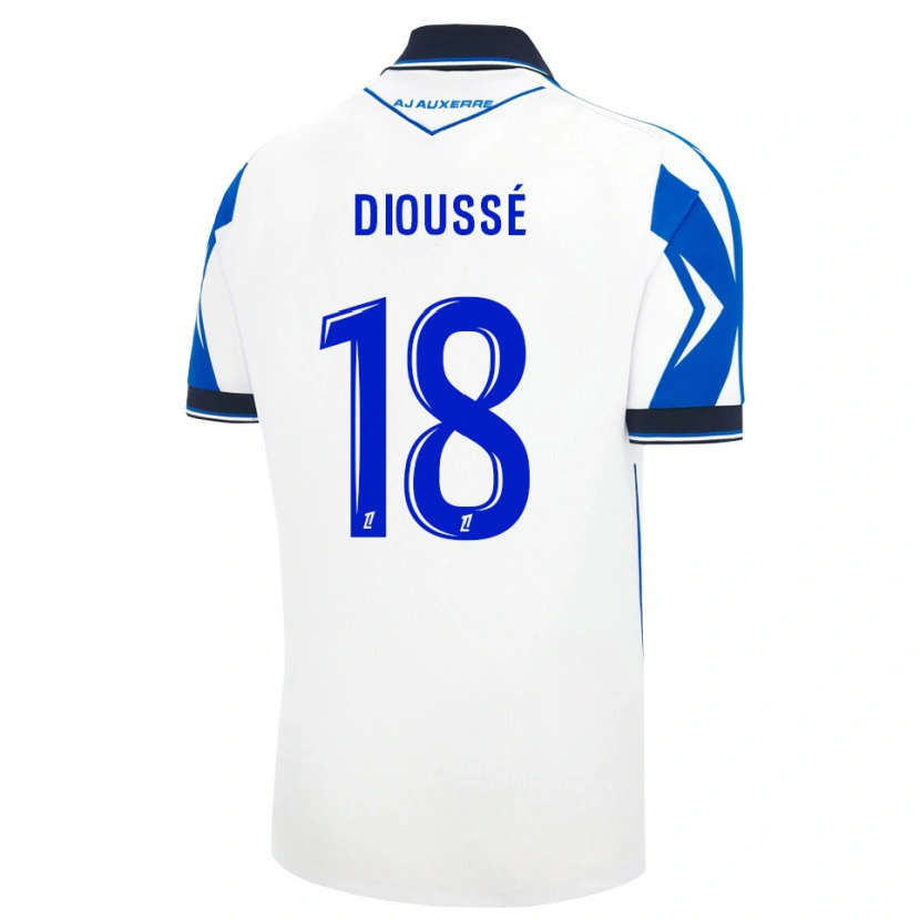 Danxen Kinderen Assane Dioussé #18 Zwart Wit Blauw Thuisshirt Thuistenue 2026/27 T-Shirt België