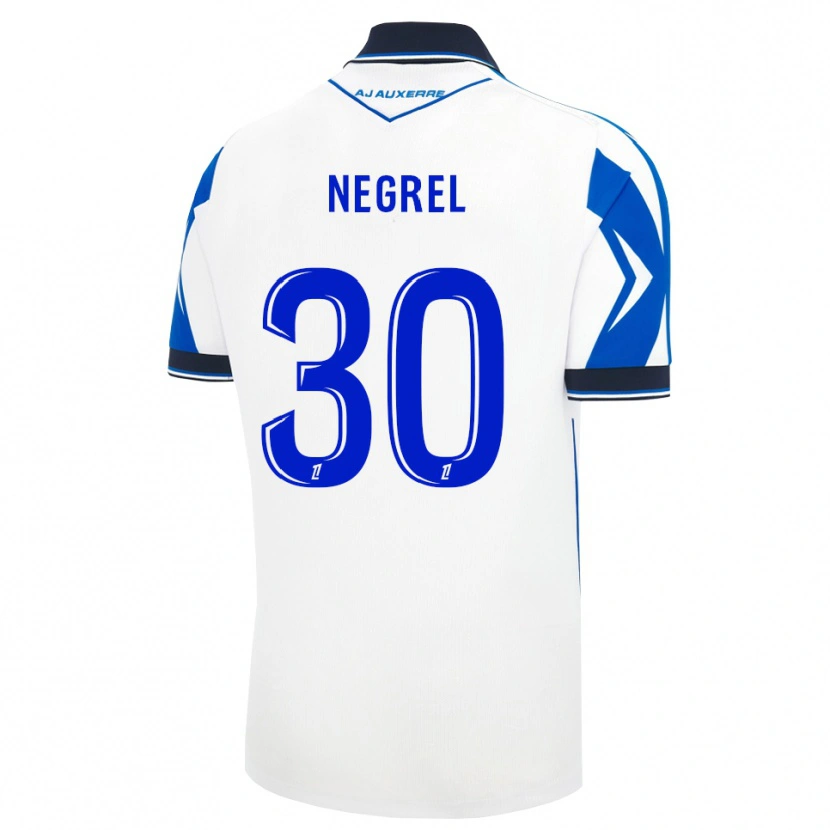 Danxen Kinderen Tom Negrel #30 Zwart Wit Blauw Thuisshirt Thuistenue 2026/27 T-Shirt België