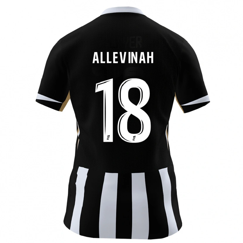 Danxen Kinderen Jim Allevinah #18 Zwart Blauw Thuisshirt Thuistenue 2026/27 T-Shirt België