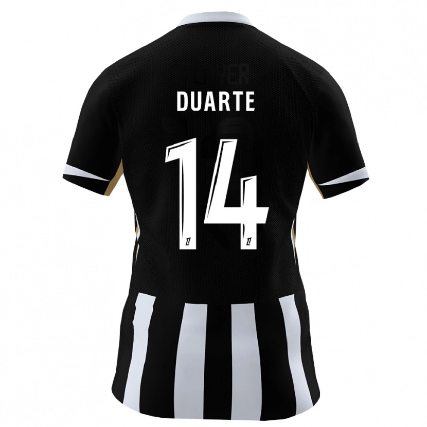Danxen Kinderen Luis Duarte #14 Zwart Blauw Thuisshirt Thuistenue 2026/27 T-Shirt België