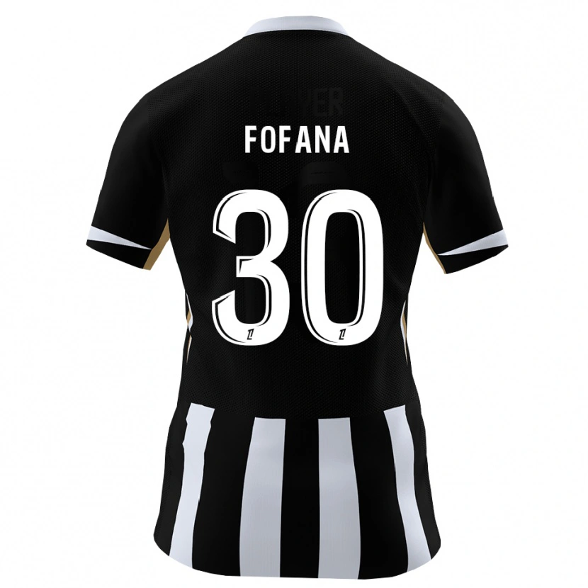 Danxen Kinderen Yahia Fofana #30 Zwart Blauw Thuisshirt Thuistenue 2026/27 T-Shirt België