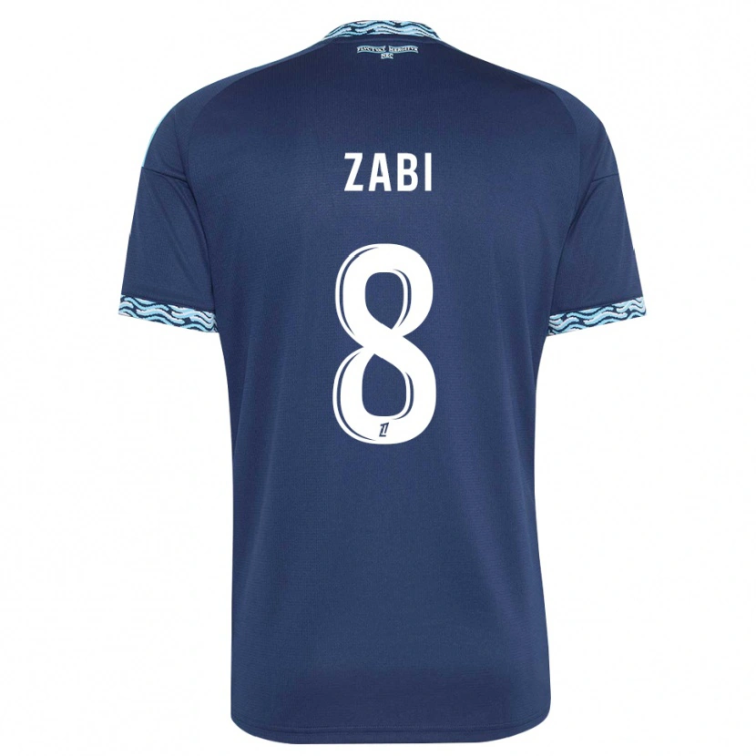 Danxen Kinderen Patrick Zabi #8 Staalblauw Wit Thuisshirt Thuistenue 2026/27 T-Shirt België