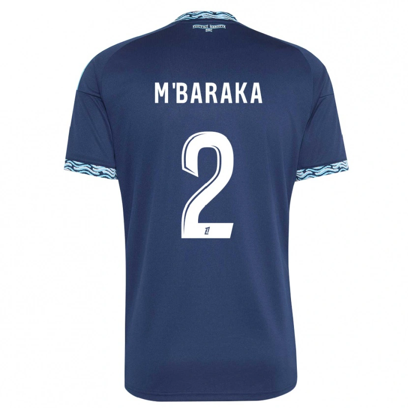 Danxen Kinderen Abdallah M'baraka #2 Staalblauw Wit Thuisshirt Thuistenue 2026/27 T-Shirt België