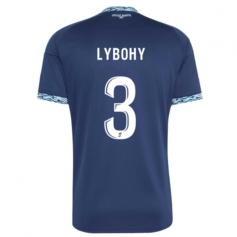 Danxen Kinderen Kyliann Lybohy #3 Staalblauw Wit Thuisshirt Thuistenue 2026/27 T-Shirt België