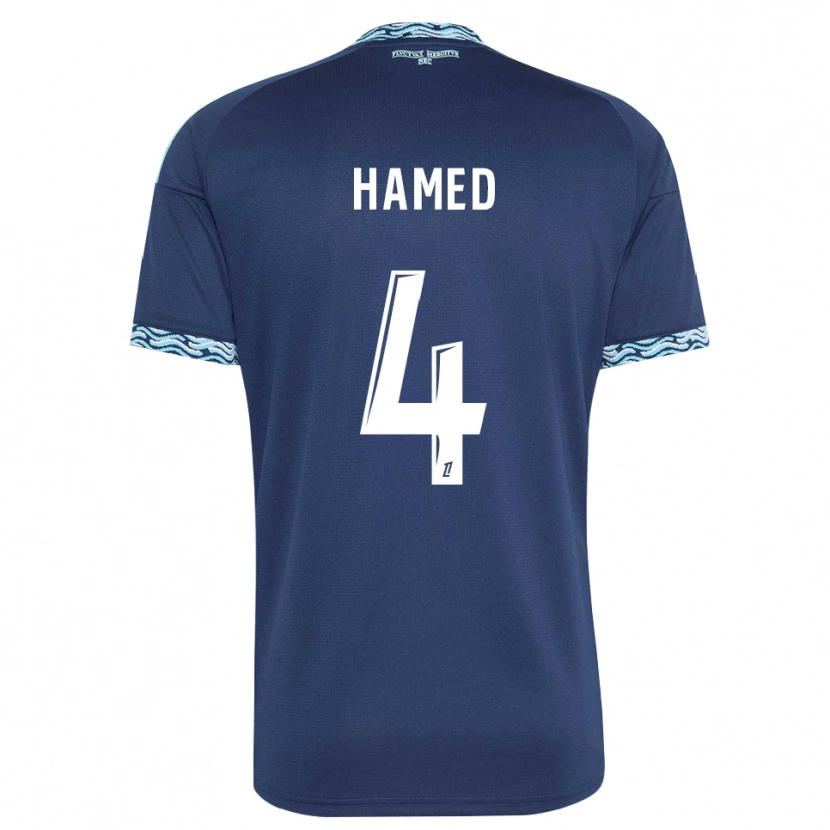 Danxen Kinderen Noah Hamed #4 Staalblauw Wit Thuisshirt Thuistenue 2026/27 T-Shirt België