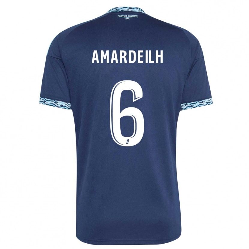 Danxen Kinderen Envel Amardeilh #6 Staalblauw Wit Thuisshirt Thuistenue 2026/27 T-Shirt België