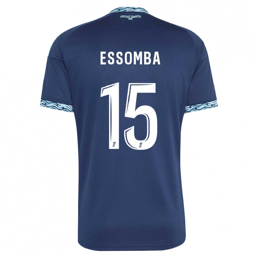 Danxen Kinderen Aaron Essomba #15 Staalblauw Wit Thuisshirt Thuistenue 2026/27 T-Shirt België