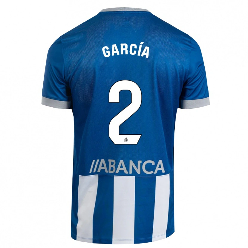 Danxen Kinderen Pablo García #2 Blauw Grijs Wit Thuisshirt Thuistenue 2026/27 T-Shirt België