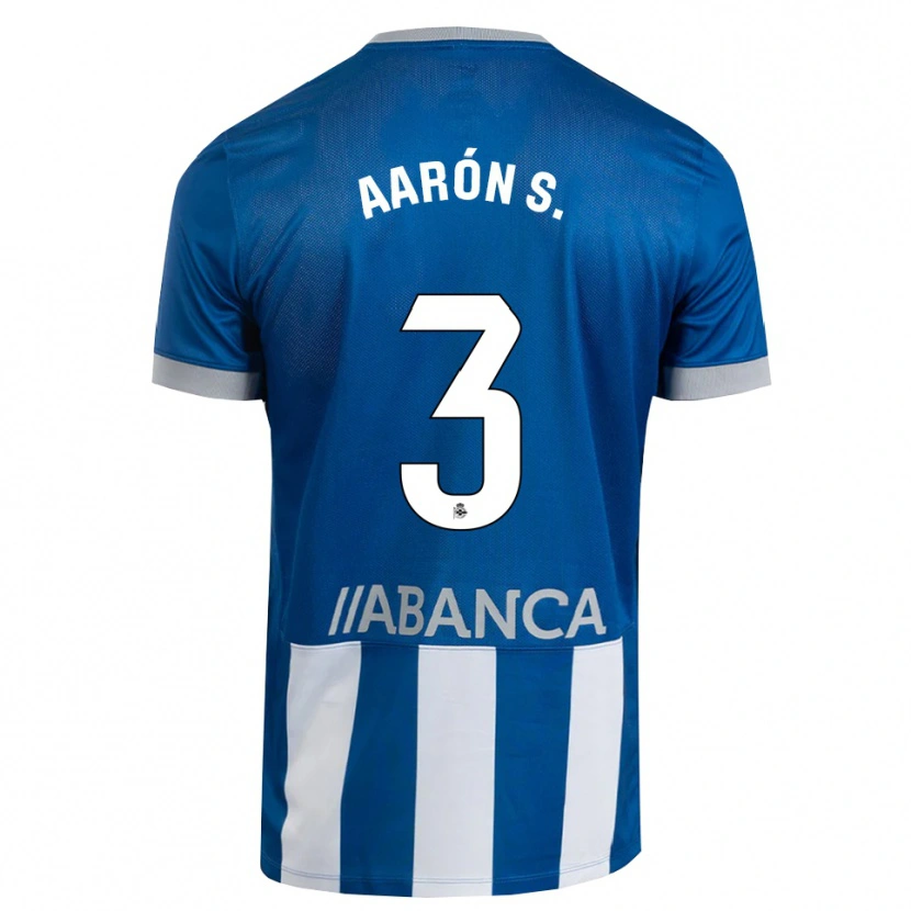 Danxen Kinderen Aarón Sánchez #3 Blauw Grijs Wit Thuisshirt Thuistenue 2026/27 T-Shirt België