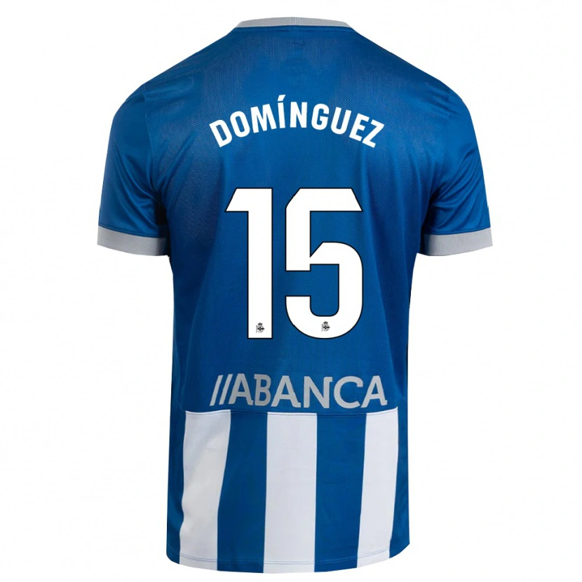 Danxen Kinderen David Domínguez #15 Blauw Grijs Wit Thuisshirt Thuistenue 2026/27 T-Shirt België