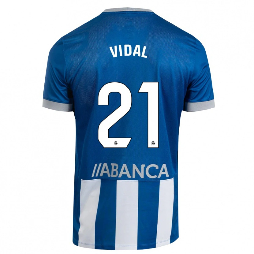 Danxen Kinderen Iker Vidal #21 Blauw Grijs Wit Thuisshirt Thuistenue 2026/27 T-Shirt België