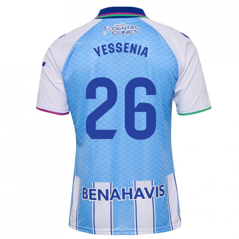 Danxen Kinderen Yessenia Alcaide Martin #26 Diep Hemelsblauw Wit Thuisshirt Thuistenue 2026/27 T-Shirt België