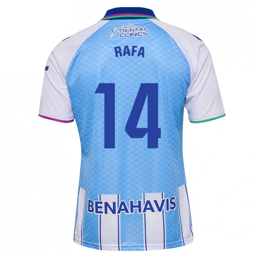 Danxen Kinderen Rafa Rodríguez #14 Diep Hemelsblauw Wit Thuisshirt Thuistenue 2026/27 T-Shirt België