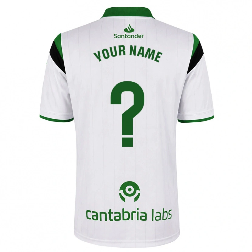 Danxen Kinderen Uw Naam #0 Wit Groen Zwart Thuisshirt Thuistenue 2026/27 T-Shirt België