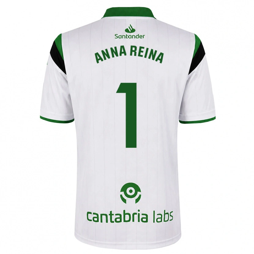 Danxen Kinderen Anna Reina Toro #1 Wit Groen Zwart Thuisshirt Thuistenue 2026/27 T-Shirt België