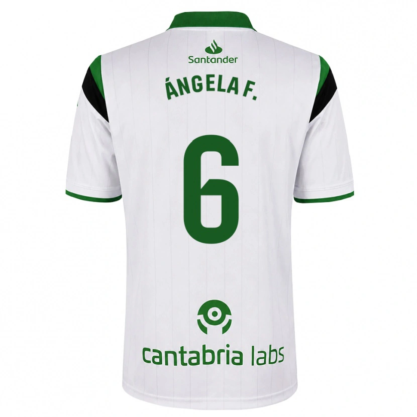 Danxen Kinderen Ángela Fernández Fraile #6 Wit Groen Zwart Thuisshirt Thuistenue 2026/27 T-Shirt België