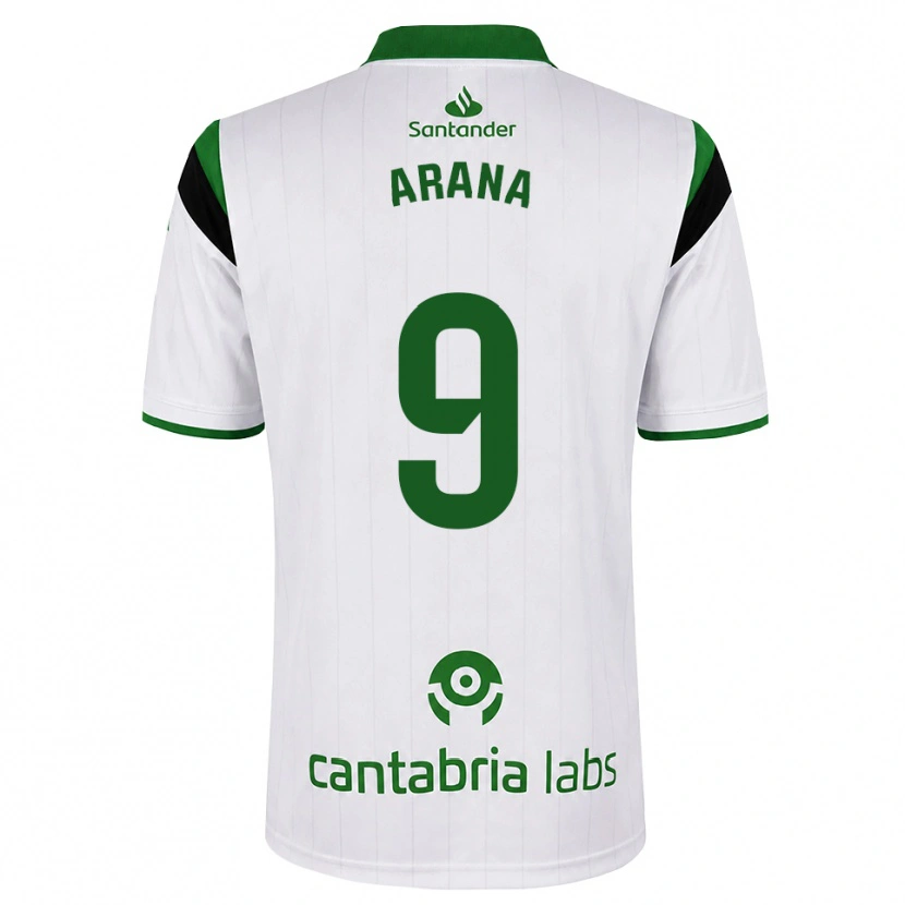 Danxen Kinderen Juan Carlos Arana #9 Wit Groen Zwart Thuisshirt Thuistenue 2026/27 T-Shirt België