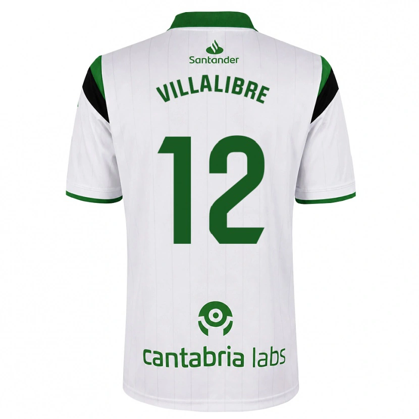 Danxen Kinderen Asier Villalibre #12 Wit Groen Zwart Thuisshirt Thuistenue 2026/27 T-Shirt België