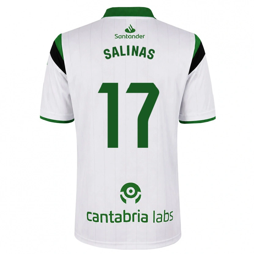 Danxen Kinderen Jorge Salinas #17 Wit Groen Zwart Thuisshirt Thuistenue 2026/27 T-Shirt België