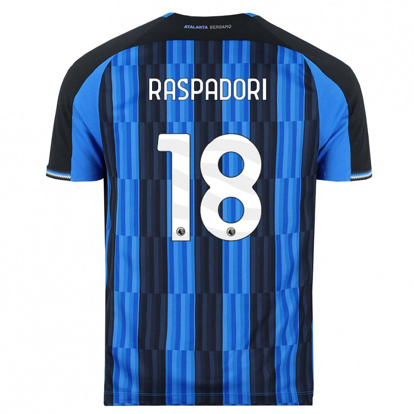 Danxen Kinderen Giacomo Raspadori #18 Blauw Zwart Rood Thuisshirt Thuistenue 2026/27 T-Shirt België