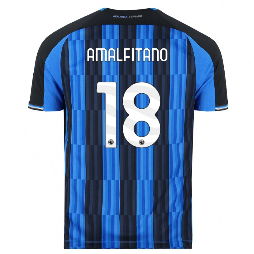 Danxen Kinderen Nicolò Amalfitano #18 Blauw Zwart Rood Thuisshirt Thuistenue 2026/27 T-Shirt België