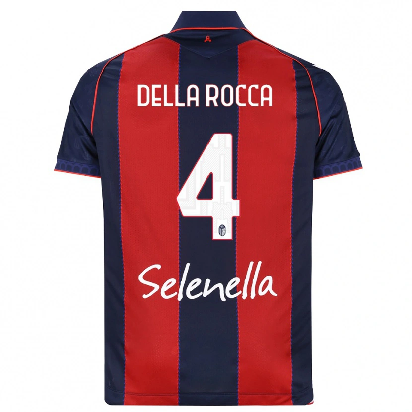 Danxen Kinderen Manuel Della Rocca #4 Koninklijk Blauw Rood Wit Thuisshirt Thuistenue 2026/27 T-Shirt België