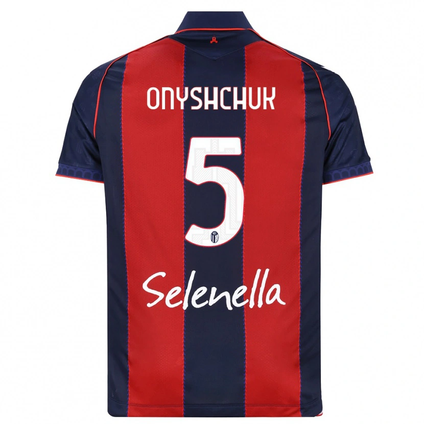 Danxen Kinderen Zakhar Onyshchuk #5 Koninklijk Blauw Rood Wit Thuisshirt Thuistenue 2026/27 T-Shirt België