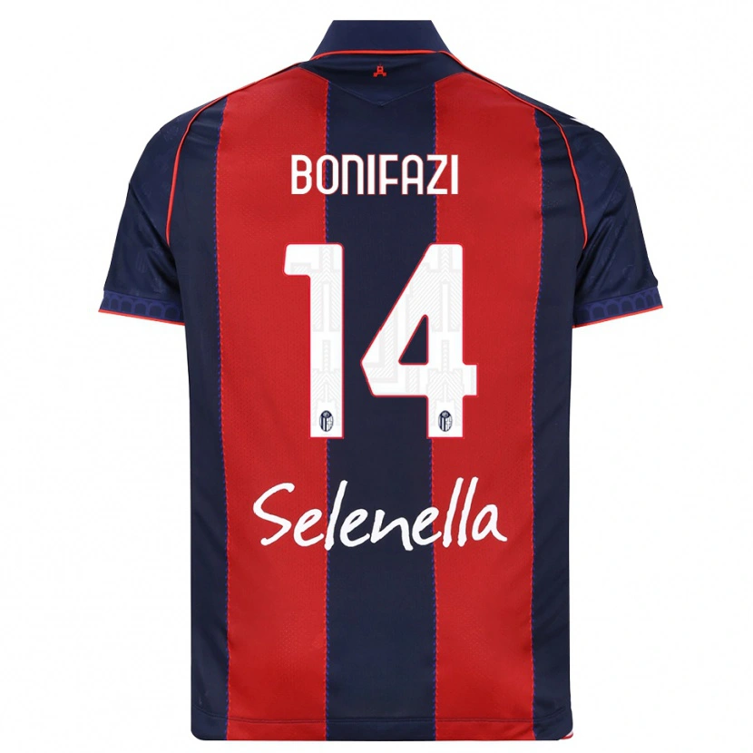 Danxen Kinderen Kevin Bonifazi #14 Koninklijk Blauw Rood Wit Thuisshirt Thuistenue 2026/27 T-Shirt België