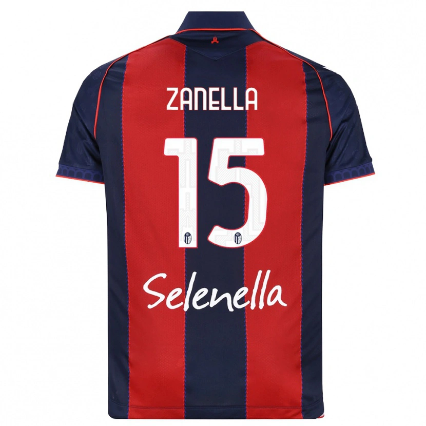 Danxen Kinderen Jacopo Zanella #15 Koninklijk Blauw Rood Wit Thuisshirt Thuistenue 2026/27 T-Shirt België
