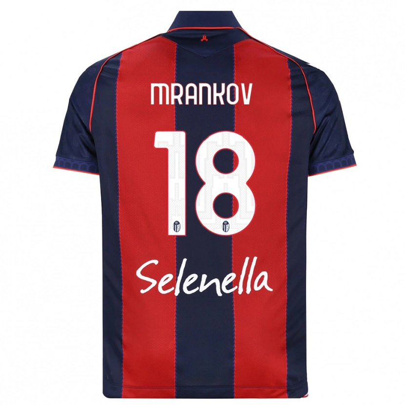 Danxen Kinderen Dimitar Mrankov #18 Koninklijk Blauw Rood Wit Thuisshirt Thuistenue 2026/27 T-Shirt België