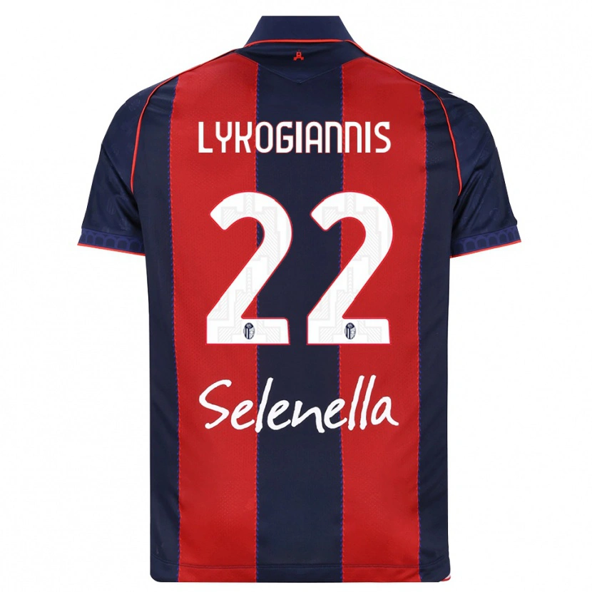 Danxen Kinderen Charalampos Lykogiannis #22 Koninklijk Blauw Rood Wit Thuisshirt Thuistenue 2026/27 T-Shirt België