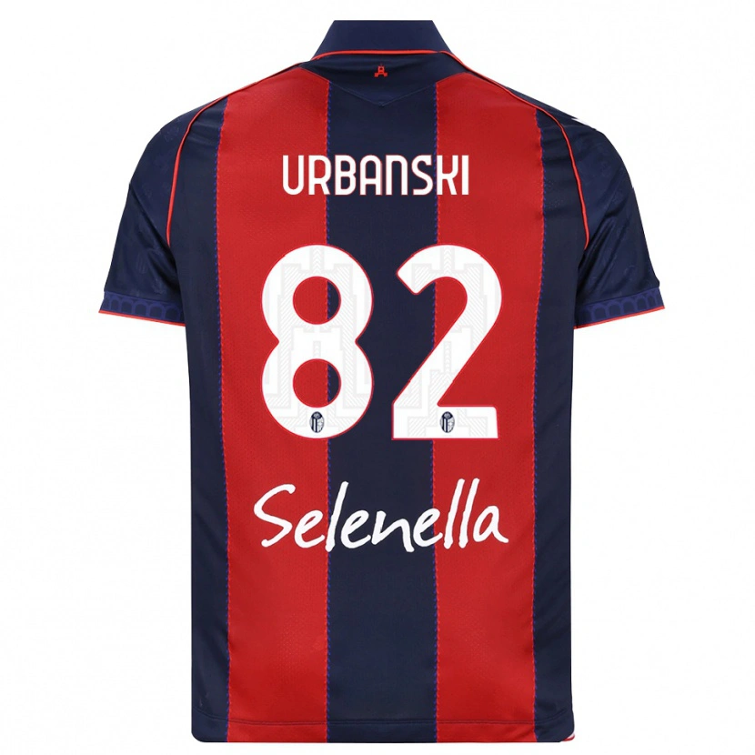 Danxen Kinderen Kacper Urbanski #82 Koninklijk Blauw Rood Wit Thuisshirt Thuistenue 2026/27 T-Shirt België