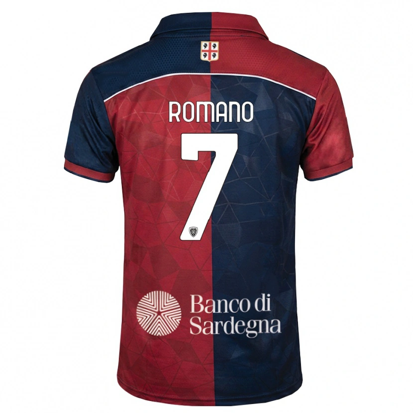Danxen Kinderen Antonio Romano #7 Bordeauxrood Koninklijk Blauw Thuisshirt Thuistenue 2026/27 T-Shirt België