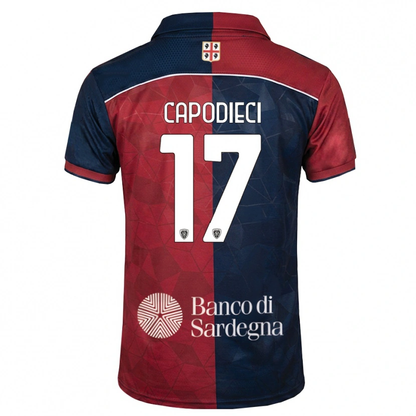 Danxen Kinderen Loris Capodieci #17 Bordeauxrood Koninklijk Blauw Thuisshirt Thuistenue 2026/27 T-Shirt België