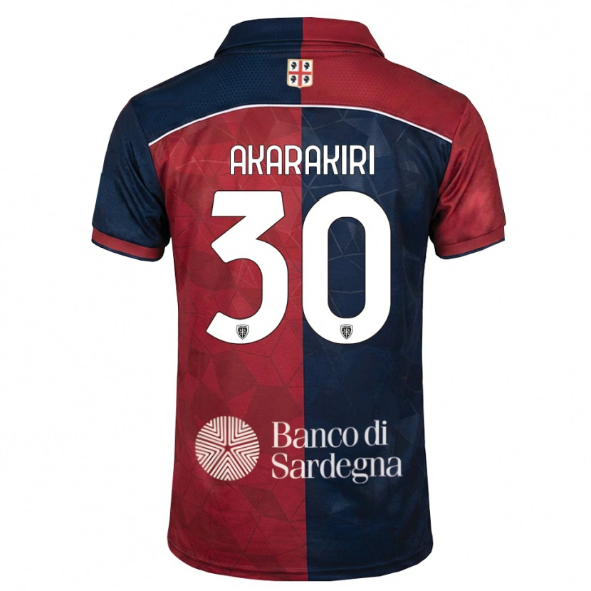 Danxen Kinderen Demi Akarakiri #30 Bordeauxrood Koninklijk Blauw Thuisshirt Thuistenue 2026/27 T-Shirt België