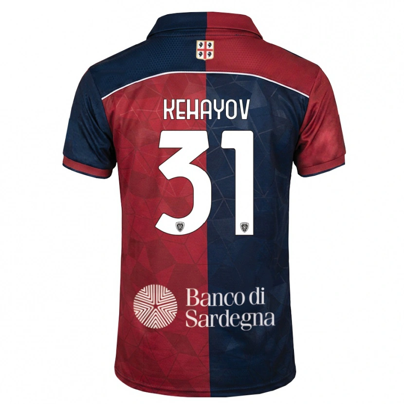 Danxen Kinderen Atanas Kehayov #31 Bordeauxrood Koninklijk Blauw Thuisshirt Thuistenue 2026/27 T-Shirt België
