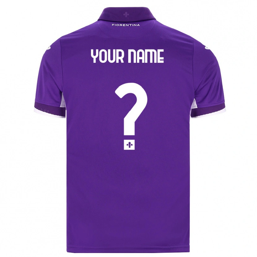 Danxen Kinderen Uw Naam #0 Paars Wit Roze Thuisshirt Thuistenue 2026/27 T-Shirt België