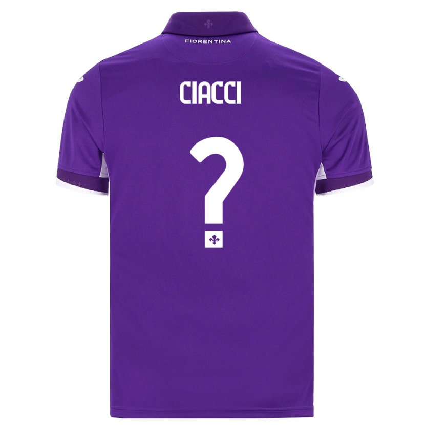 Danxen Kinderen Niccolò Ciacci #0 Paars Wit Roze Thuisshirt Thuistenue 2026/27 T-Shirt België
