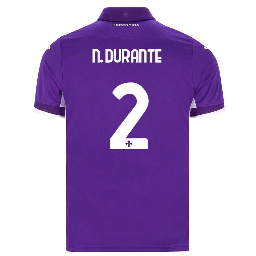 Danxen Kinderen Nicholas Durante #2 Paars Wit Roze Thuisshirt Thuistenue 2026/27 T-Shirt België