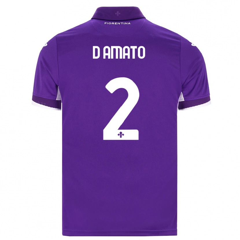 Danxen Kinderen Gabriele D'amato #2 Paars Wit Roze Thuisshirt Thuistenue 2026/27 T-Shirt België